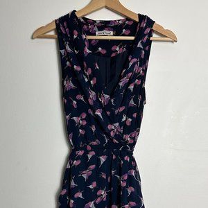 Lost and Found Sleevleess Summer Dress with Bird Print